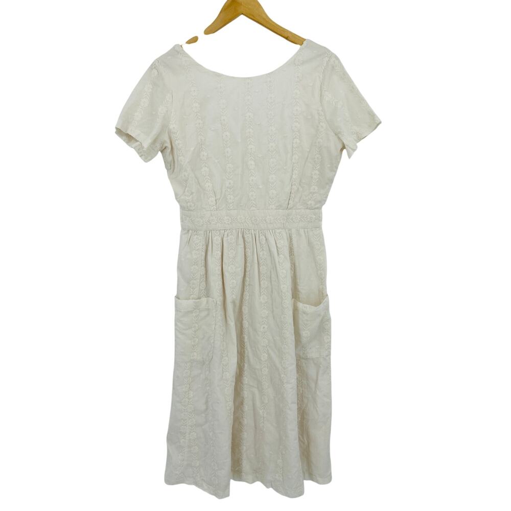 Sezane Odalie embroidered dress EU 38/M - Picture 4 of 13